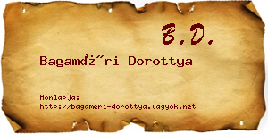 Bagaméri Dorottya névjegykártya